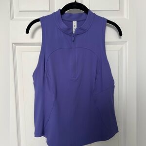 Lululemon tennis/golf/athletic 1/4 zip top - purple/periwinkle blue color